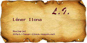 Léner Ilona névjegykártya